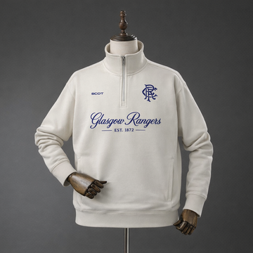 RANGERS ATELIER QUARTER ZIP - Light Gray