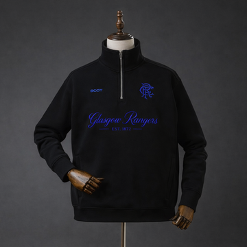 RANGERS ATELIER QUARTER ZIP - BLACK
