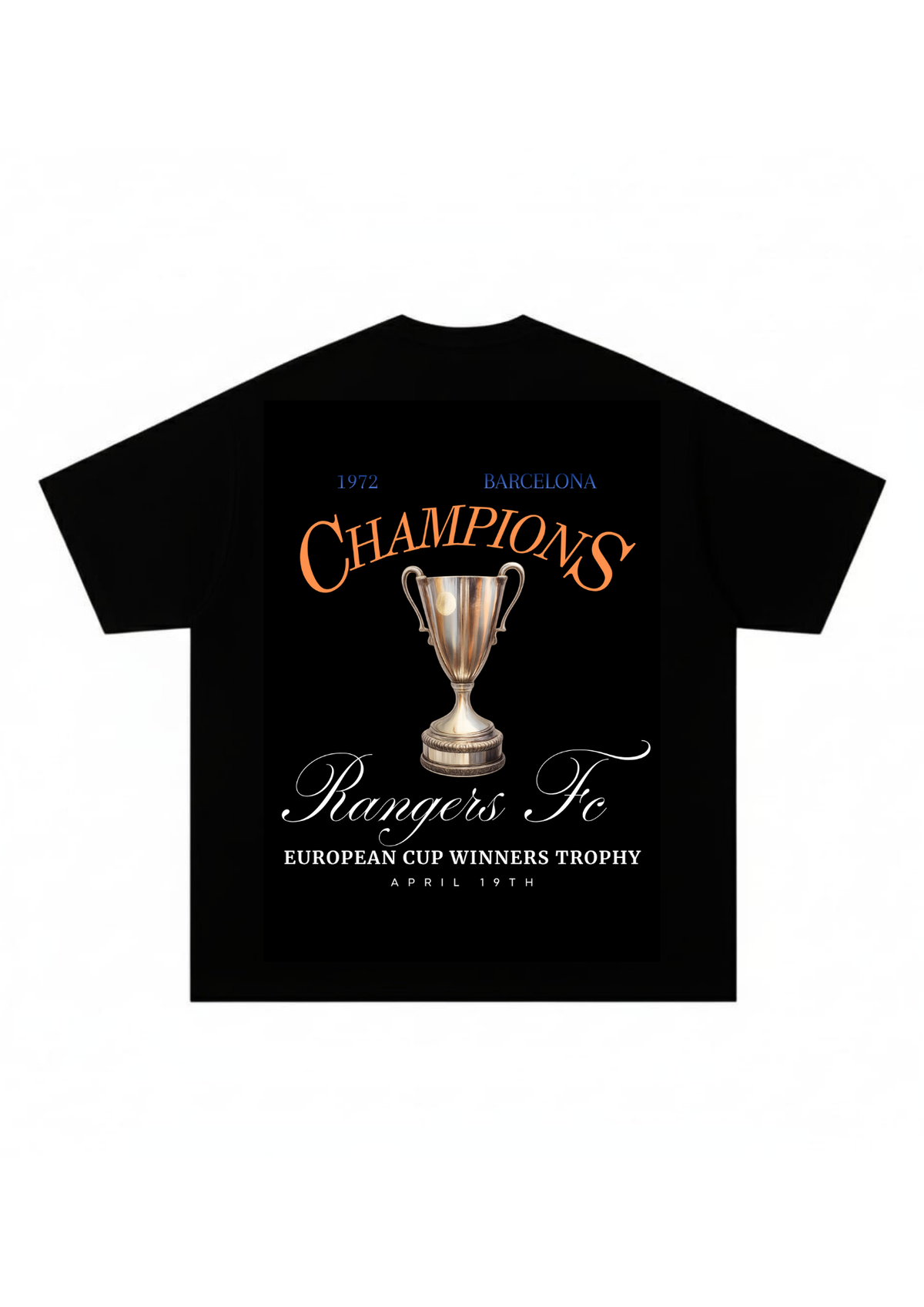 The Rangers FC "Champions: April 19th" Black (Oversized)