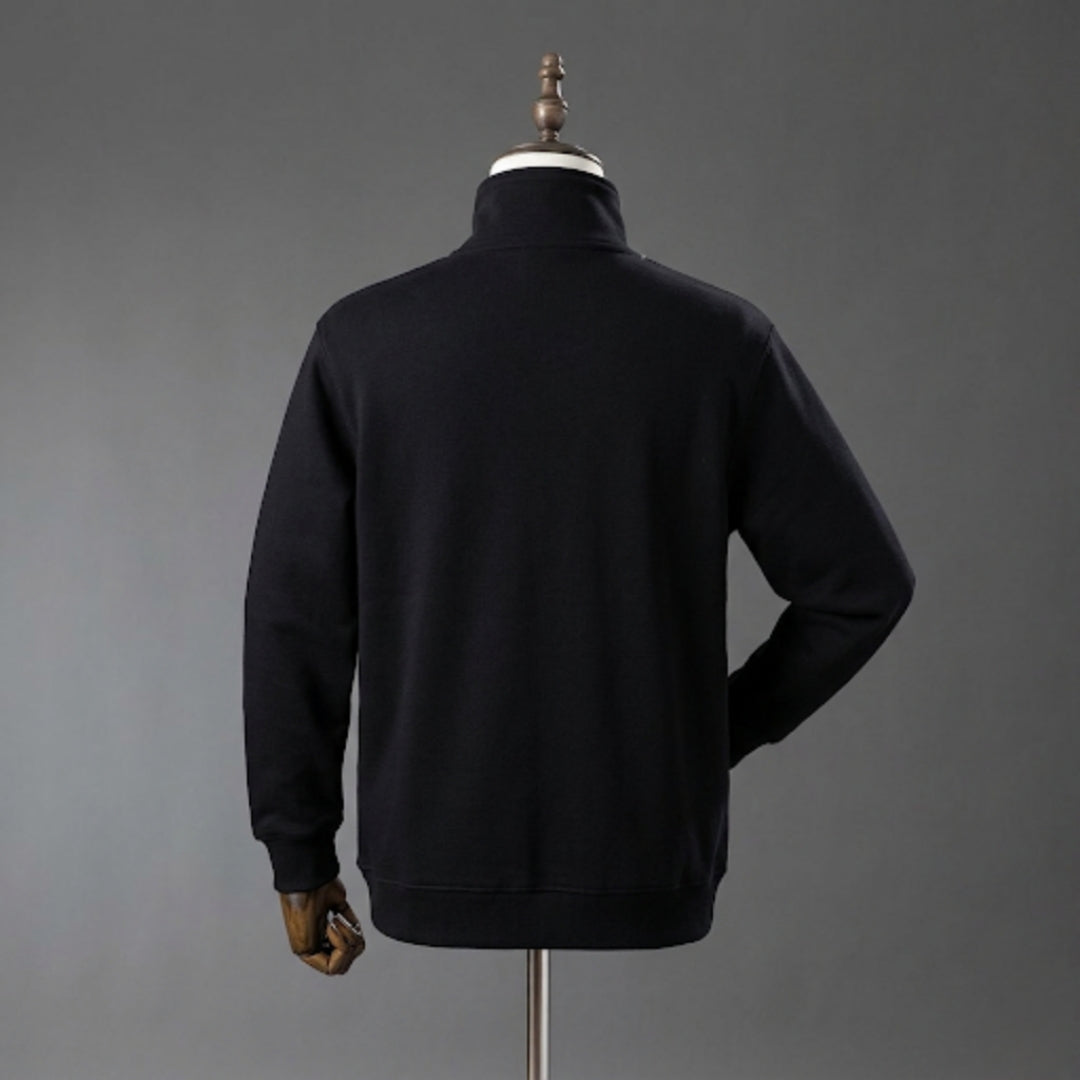 OGC NICE RETRO QUARTER ZIP BLACKOUT