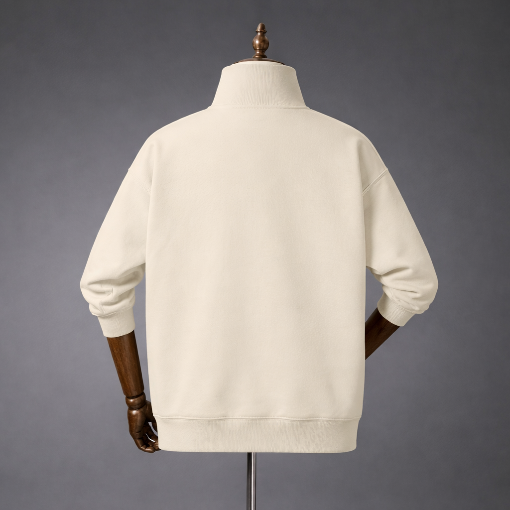 RANGERS ATELIER QUARTER ZIP - Light Gray