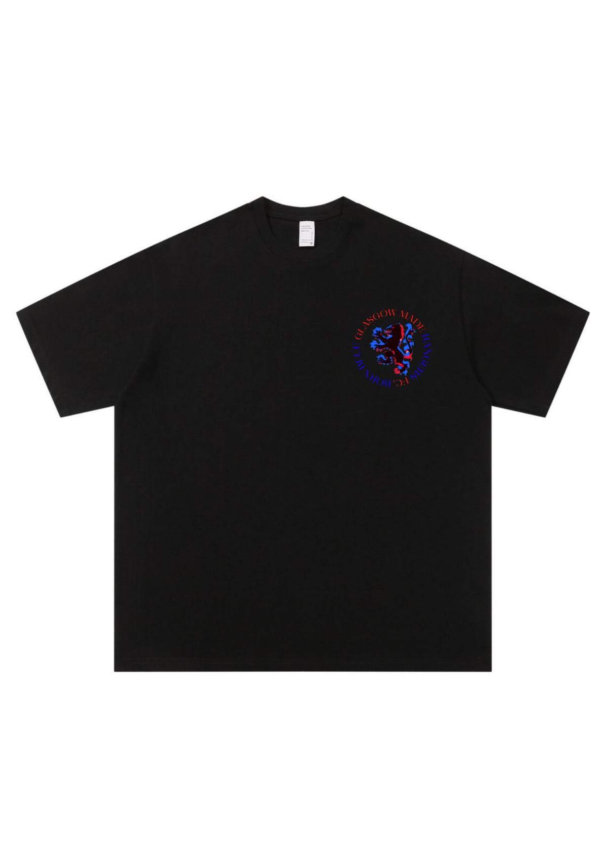 The Rangers FC "Born Blue, Glasgow Made" Black (Oversized)