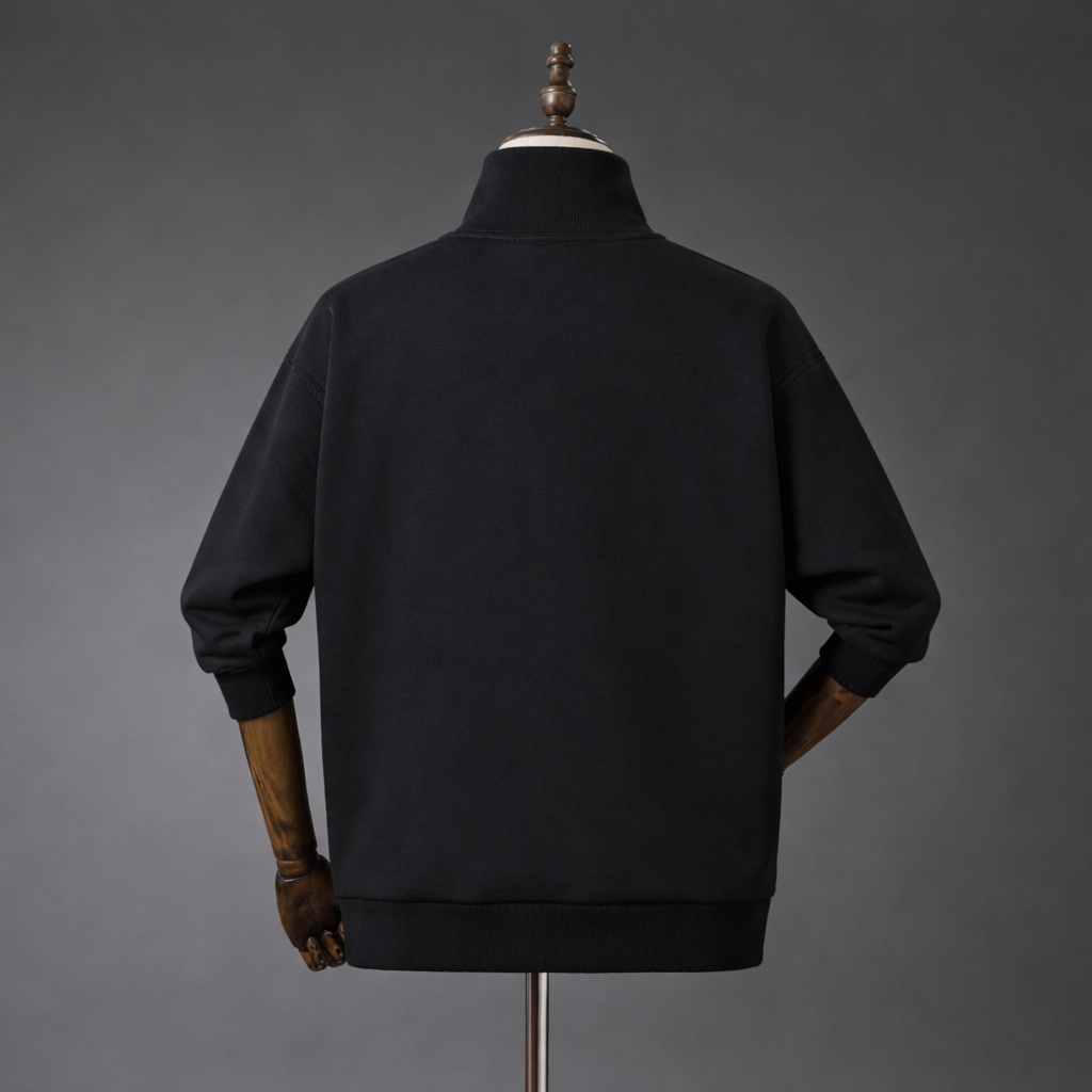 RANGERS ATELIER QUARTER ZIP - BLACK